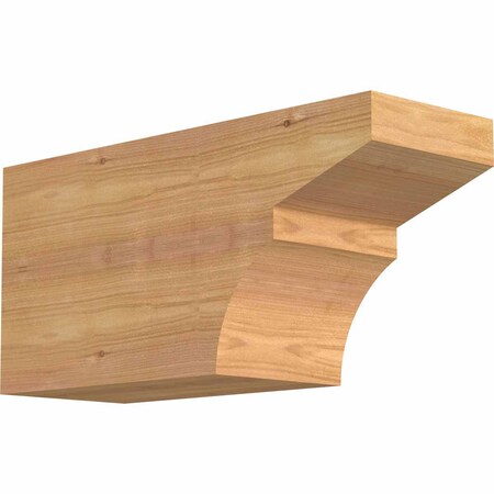 Ekena Millwork Monterey Smooth Rafter Tail, Western Red Cedar, 5 1/2"W x 8"H x 16"L RFT06X08X16MON00SWR